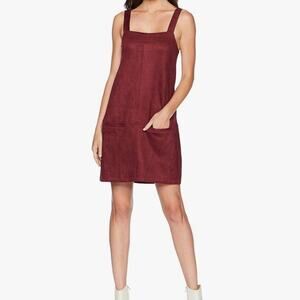 Jack by BB Dakota Junior's May Day Faux Suede Scuba Dress, Cranberry